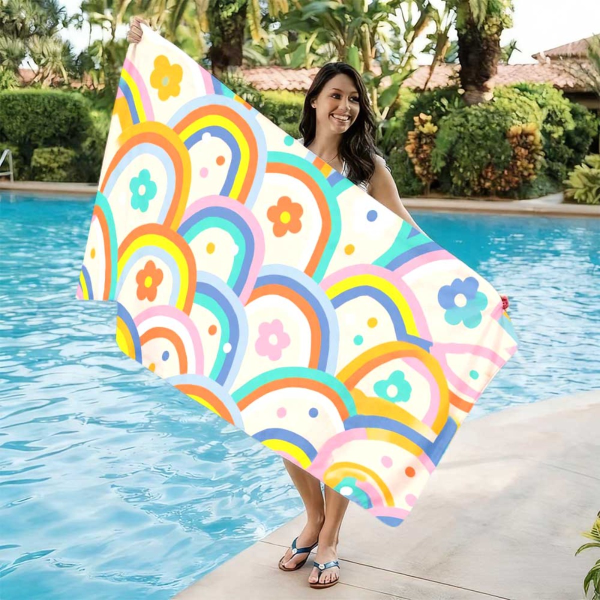 Fitness Of Yoga - One Beach Towel That Is Reusable,