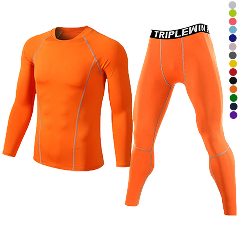Yoga Fitness Kit - Men Long Sleeve Tracksuits GYM Fitness