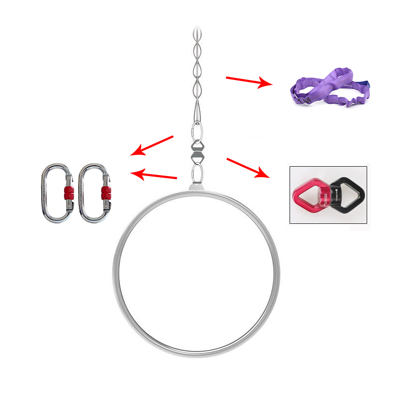 Yoga Fitness Kit - 50cm Aerial Hoop Mini Lyra Kit