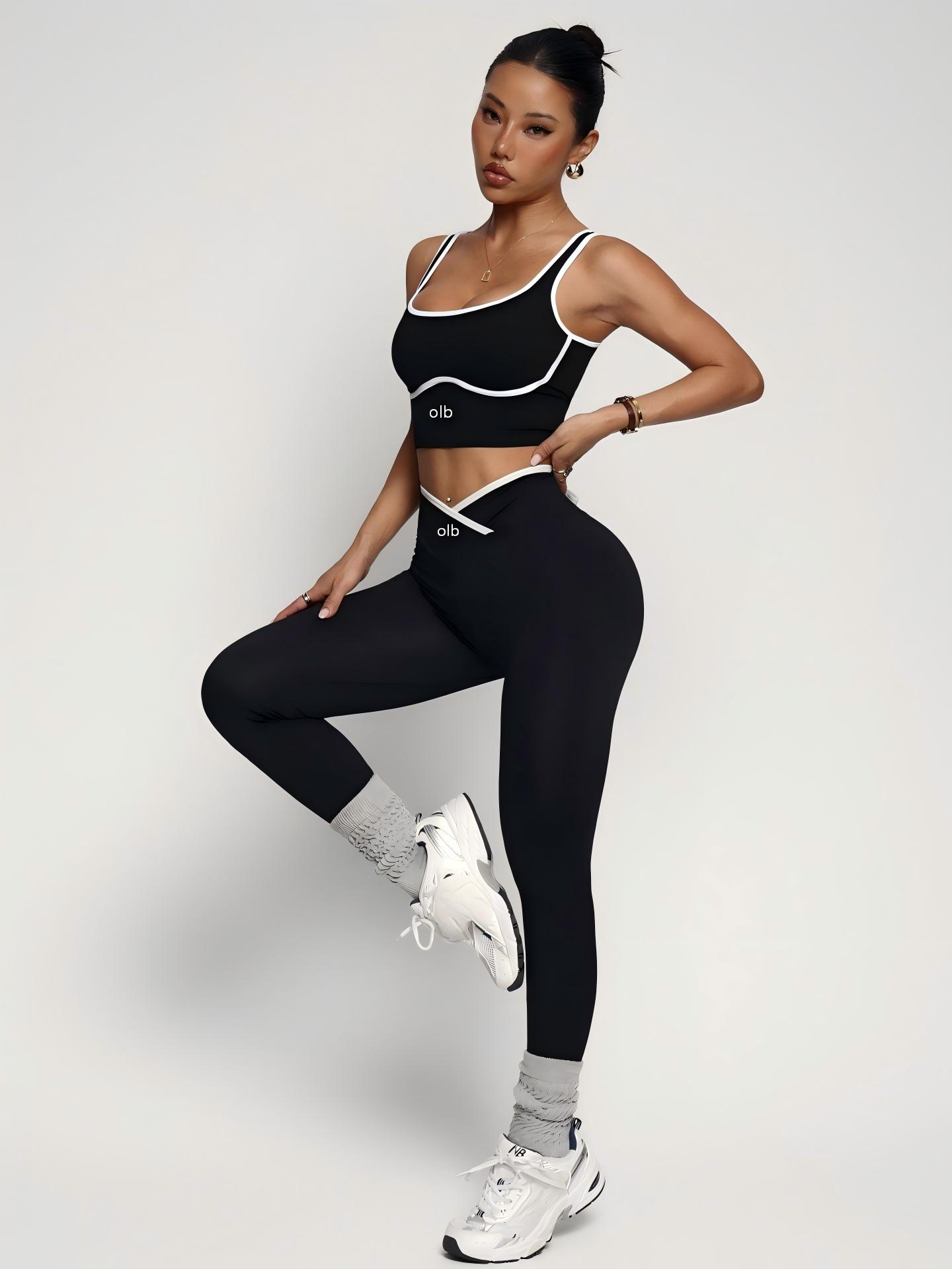 Yoga Fitness Kit - 2-piece new sports bra vest pants