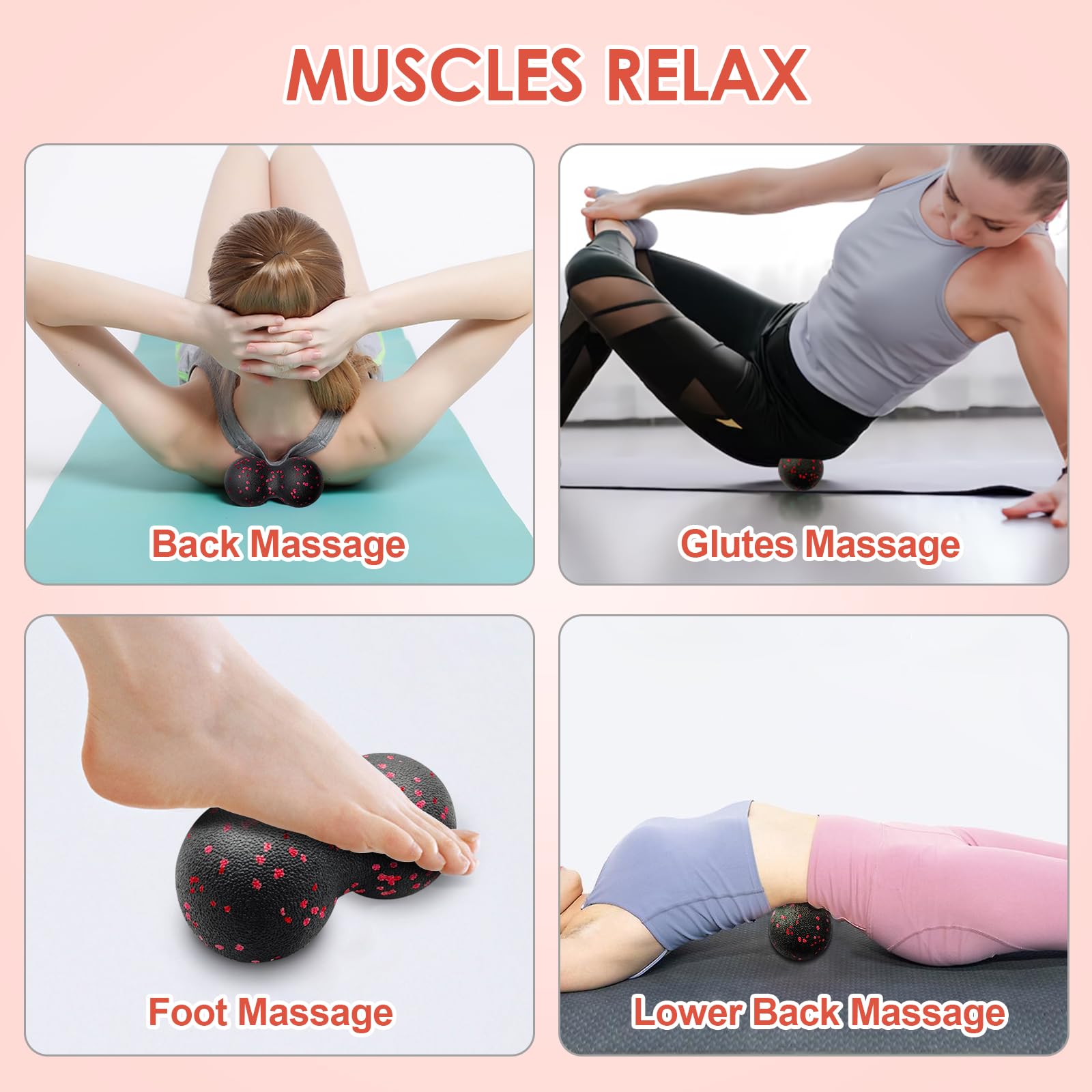 Hollow Yoga Roller Massage Pea - огляд і ціна Yoga Fitness Kit