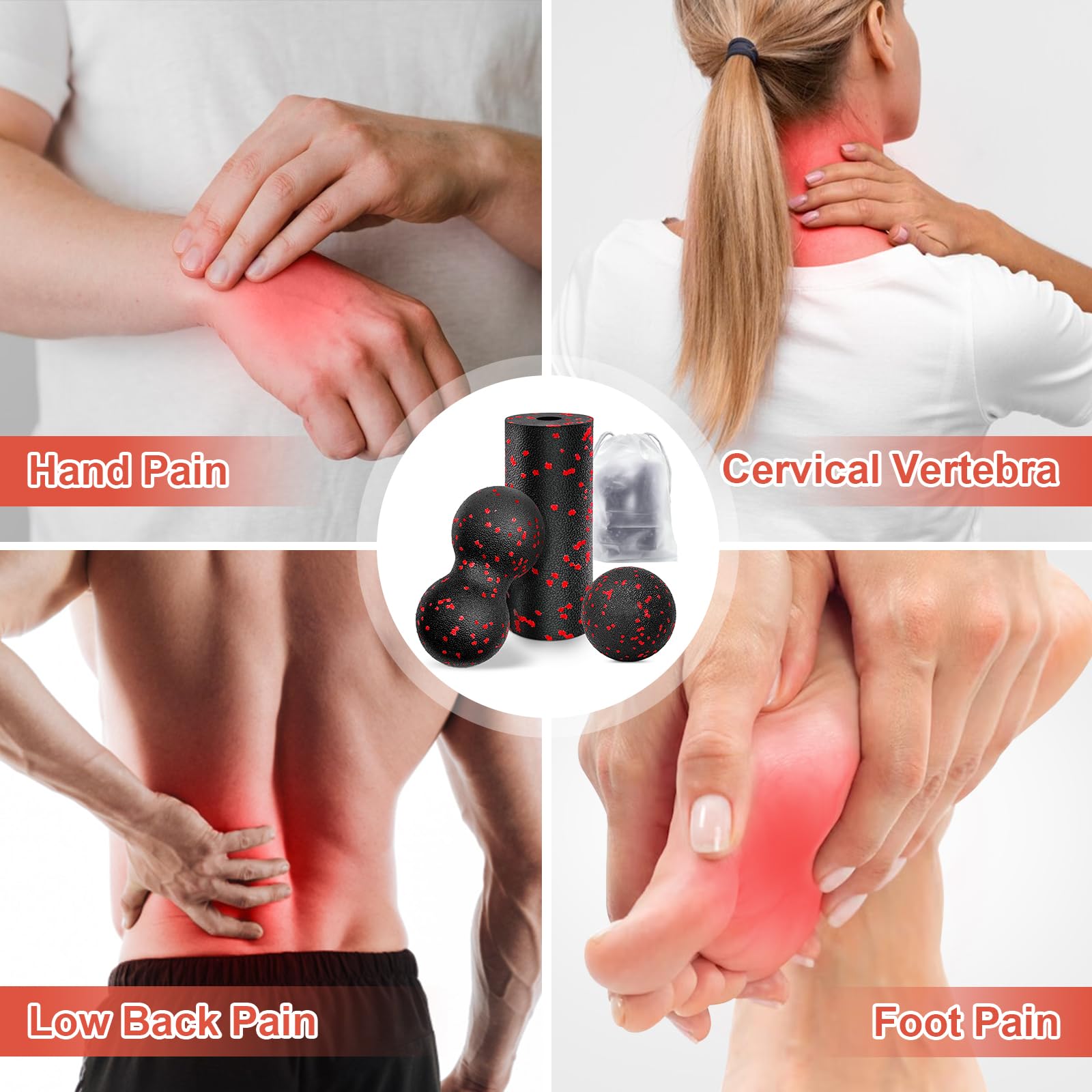 Hollow Yoga Roller Massage Pea - огляд і ціна Yoga Fitness Kit