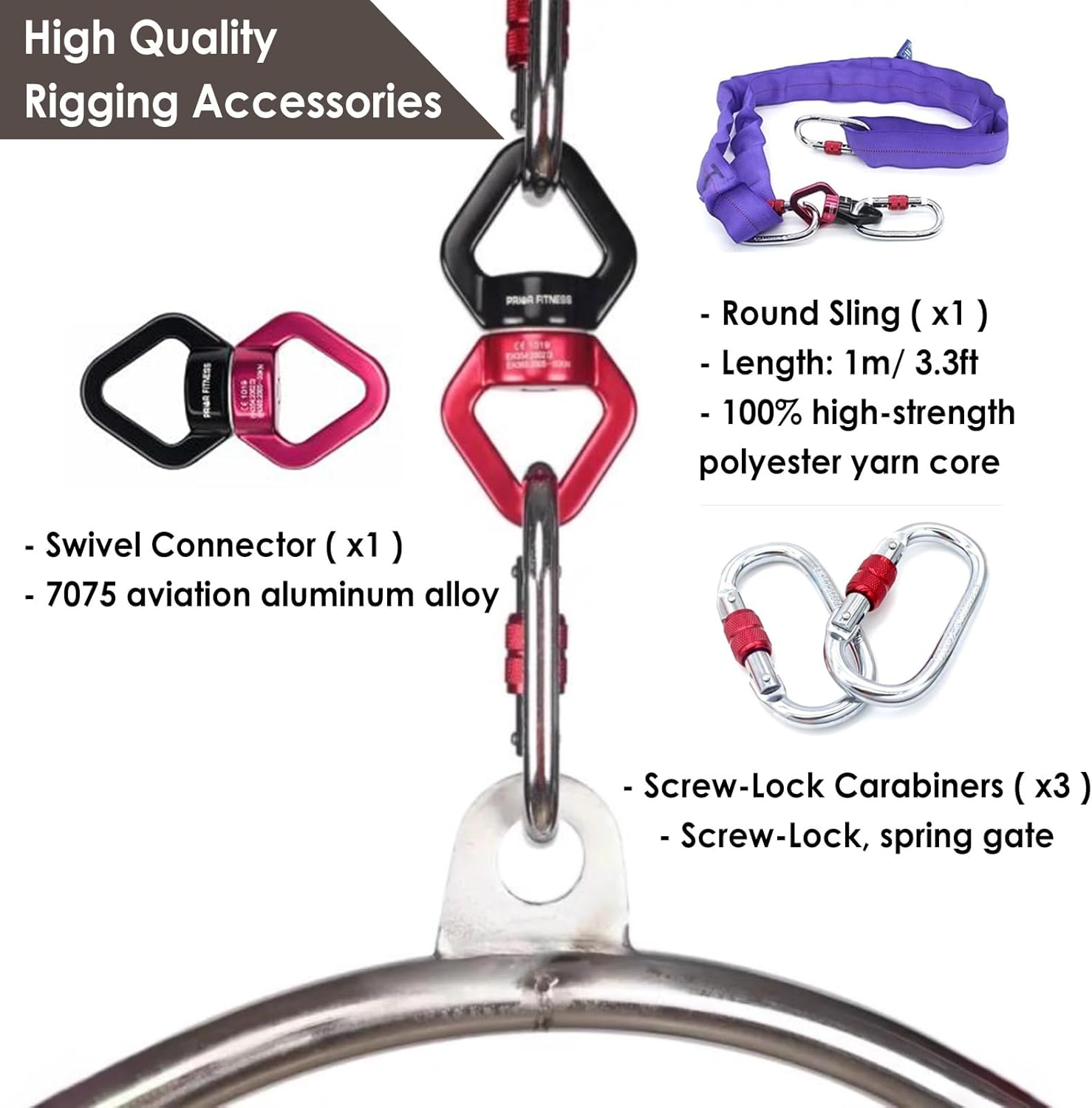 50cm Aerial Hoop Mini Lyra Kit - огляд і ціна Yoga Fitness Kit