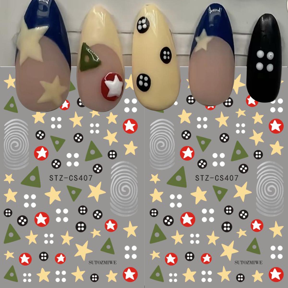 2pcs Y2K Retro Coraline Nail A - огляд і ціна Core Slider