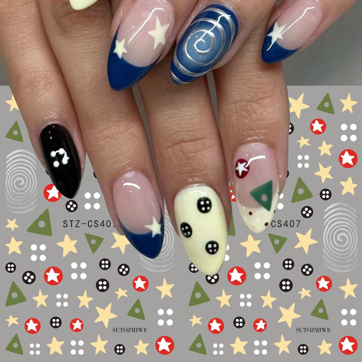 2pcs Y2K Retro Coraline Nail A - огляд і ціна Core Slider