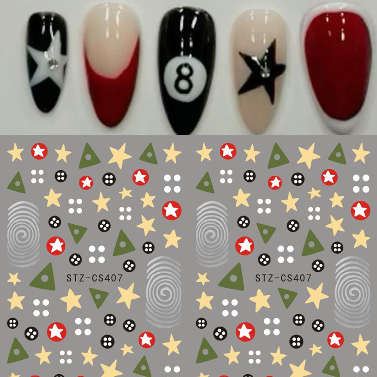 2pcs Y2K Retro Coraline Nail A - огляд і ціна Core Slider