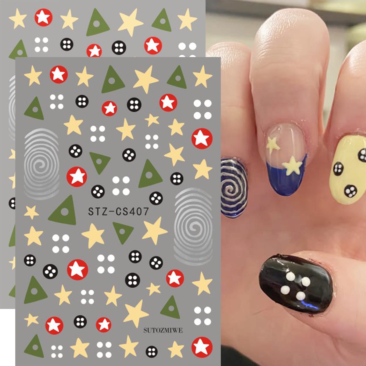 2pcs Y2K Retro Coraline Nail A - огляд і ціна Core Slider