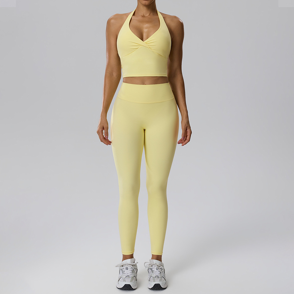 Naked Yoga Set V-neck Hanging  - огляд і ціна Yoga Fitness Kit