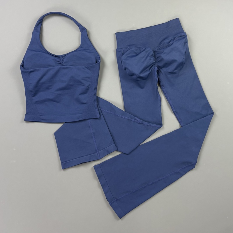 2Pcs Flare Leggings Set Seamle - огляд і ціна Yoga Fitness Kit