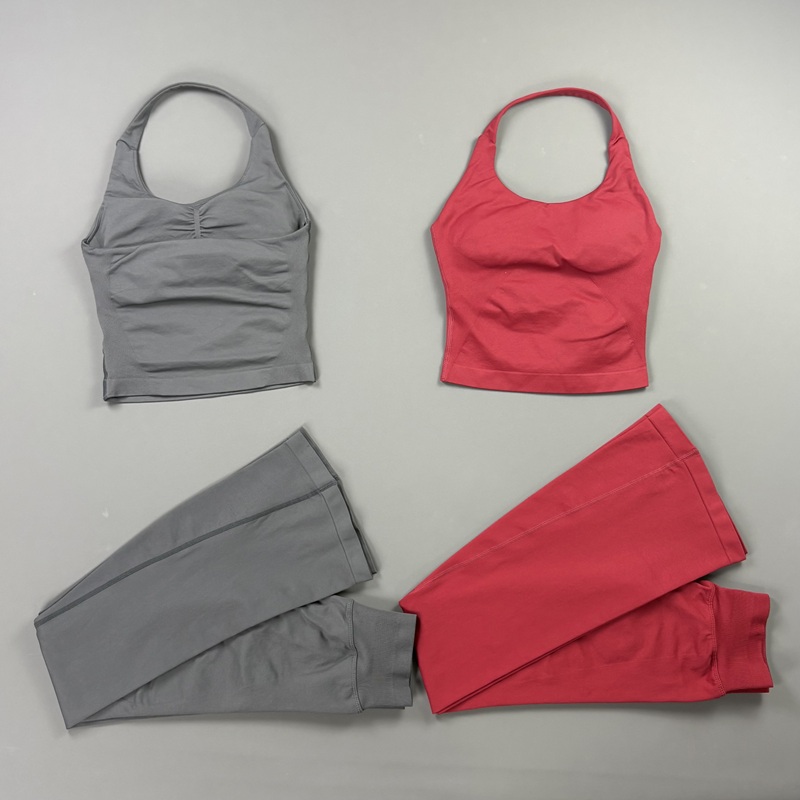 2Pcs Flare Leggings Set Seamle - огляд і ціна Yoga Fitness Kit