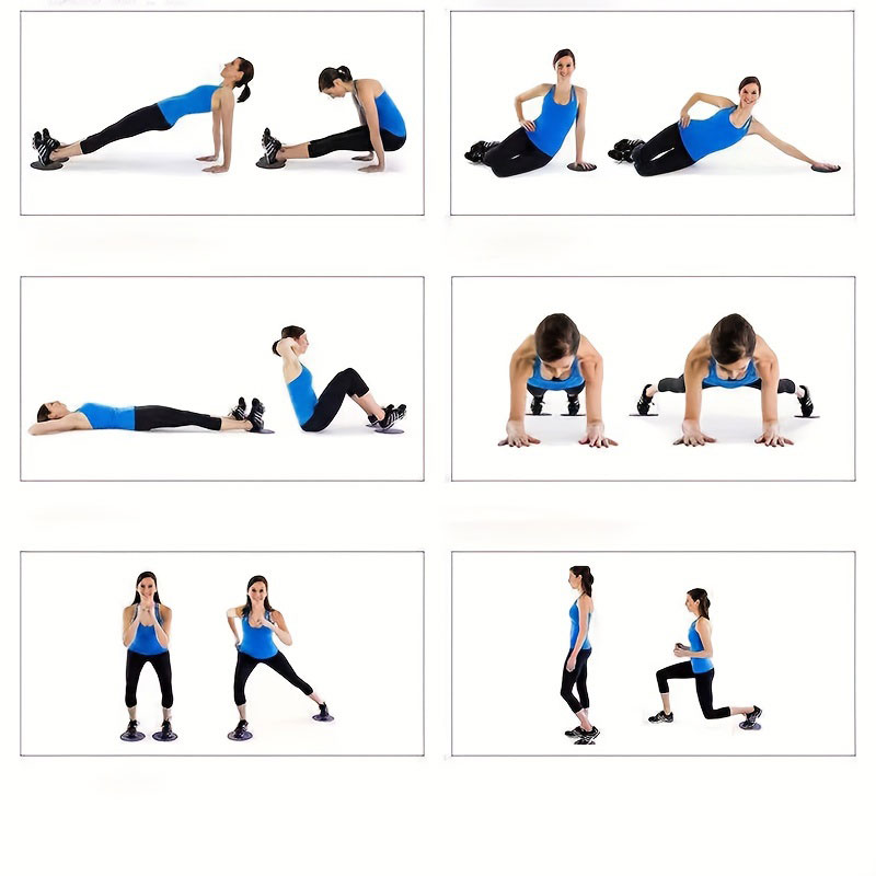 2 PC Pilates Slide Plate Yoga  - огляд і ціна Core Slider