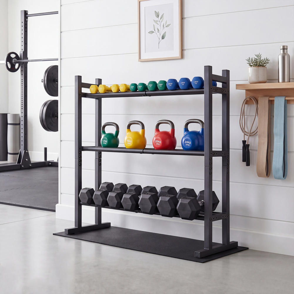 Heavy Duty 3-Tier Dumbbell Rac - огляд і ціна Adjustable Dumbbells