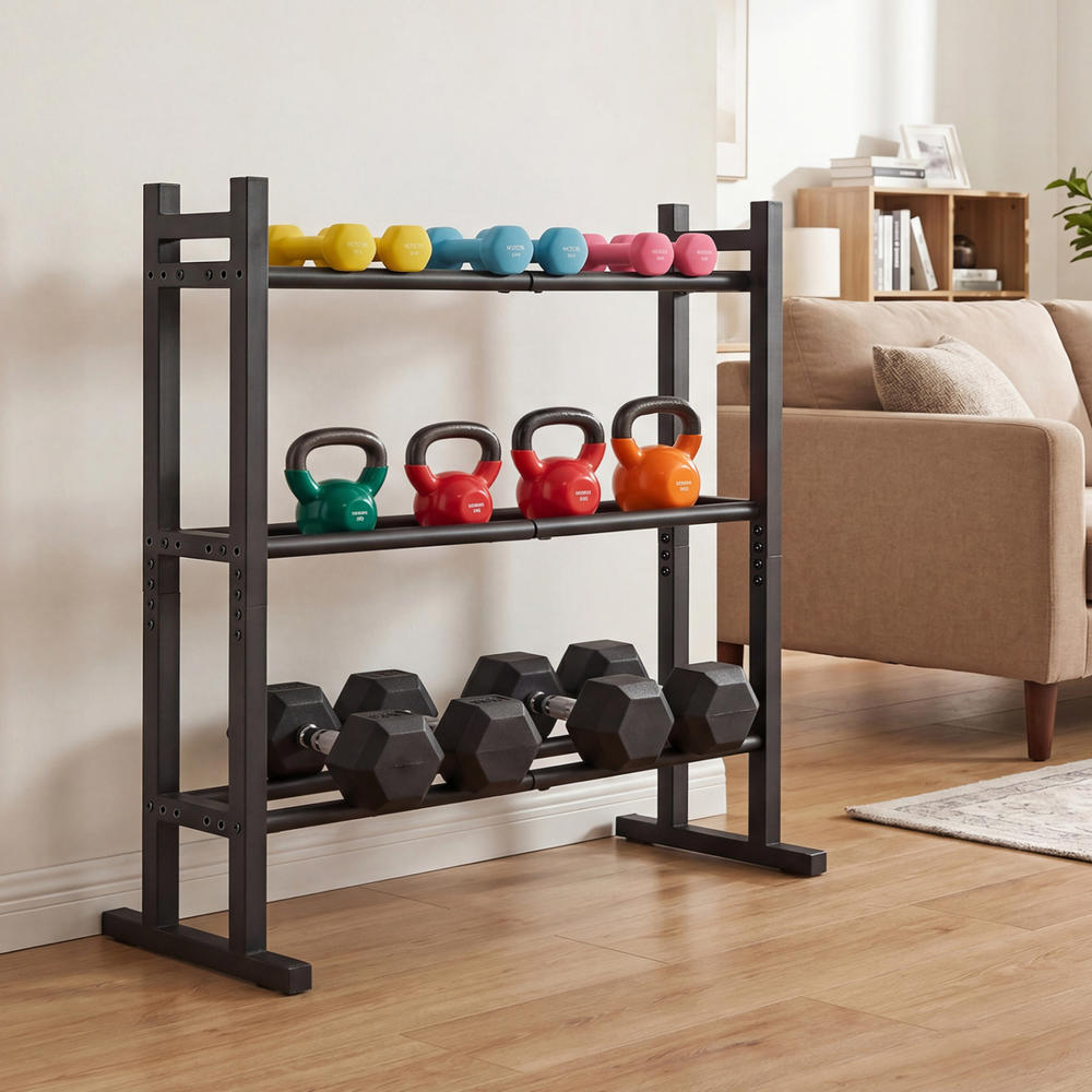 Heavy Duty 3-Tier Dumbbell Rac - огляд і ціна Adjustable Dumbbells