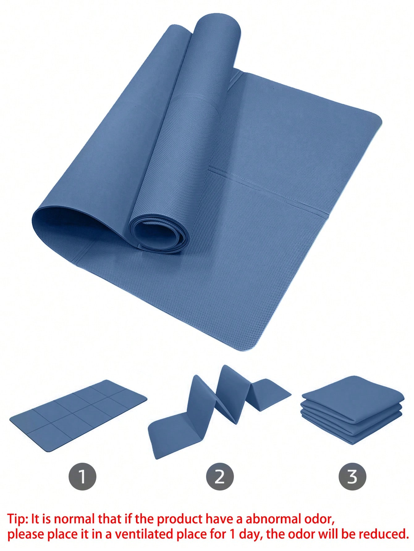 Foldable Yoga Mat Dark Blue Ec - огляд і ціна Thick Yoga Mat