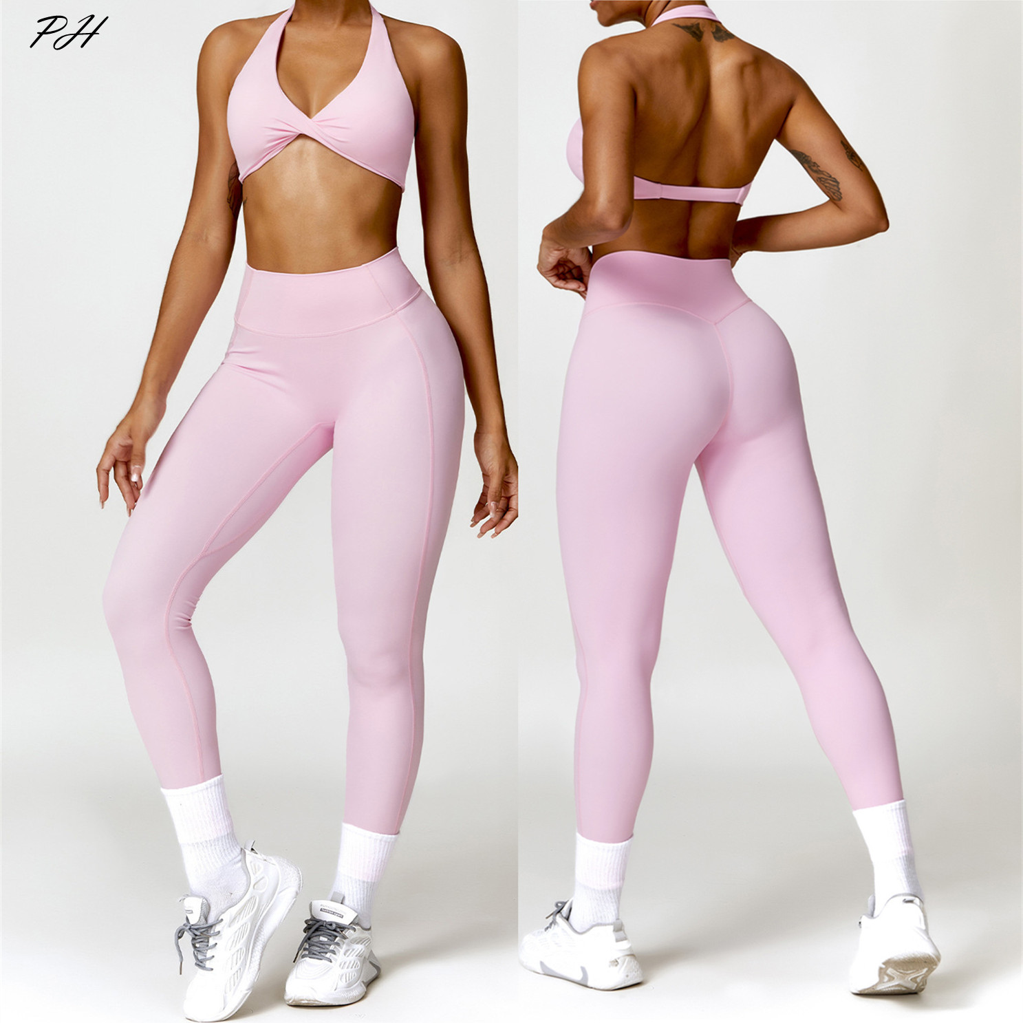 2PCS Yoga Set Nude Feeling Wor - огляд і ціна Yoga Fitness Kit