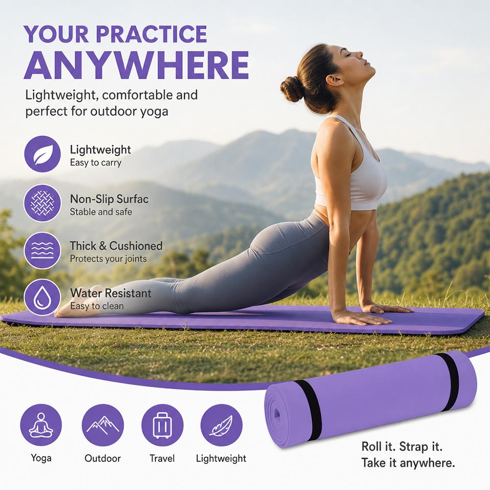1/2Pcs Thick Yoga Mat Anti-ski - огляд і ціна Thick Yoga Mat