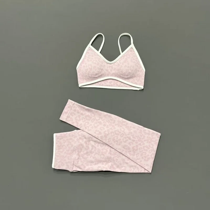 2 Pieces Yoga Set Women Leopar - огляд і ціна Yoga Fitness Kit